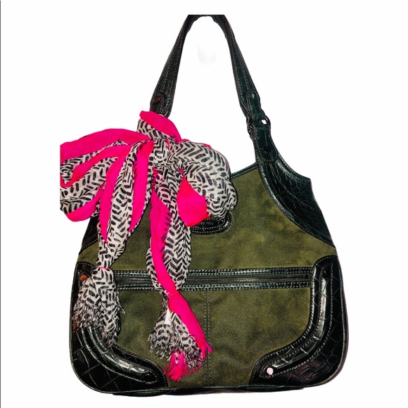 Vintage Nine West Swedette Bag - Picture 3 of 15